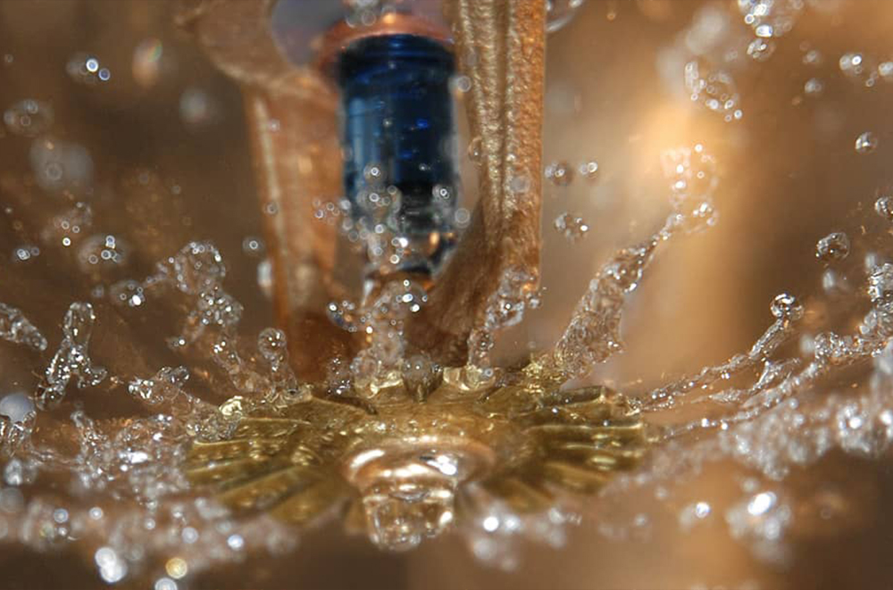 火のスプリンクラー